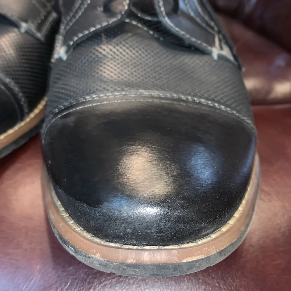 Men’s Steve Madden Chayse Leather Oxford Shoes - Picture 7 of 14